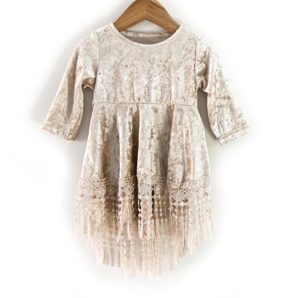 Indi Boho Velvet Dress